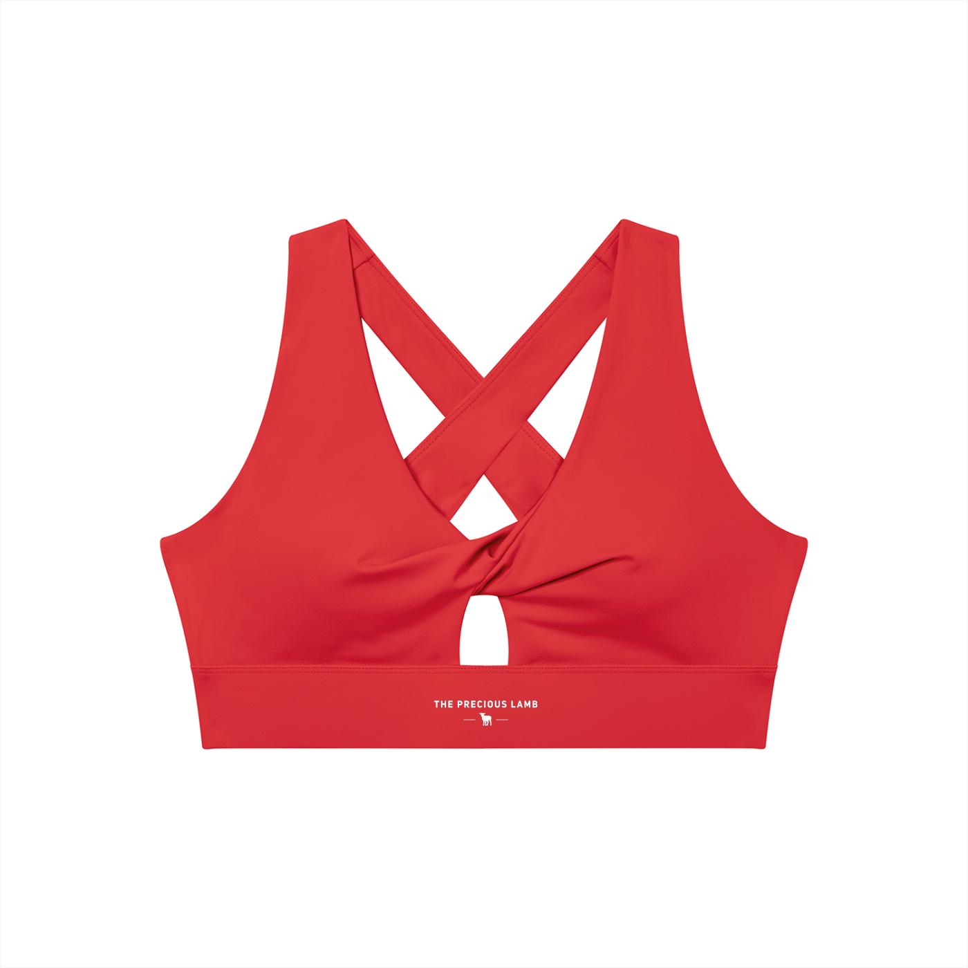 Women's Twist Front V-Neck Sports Bra