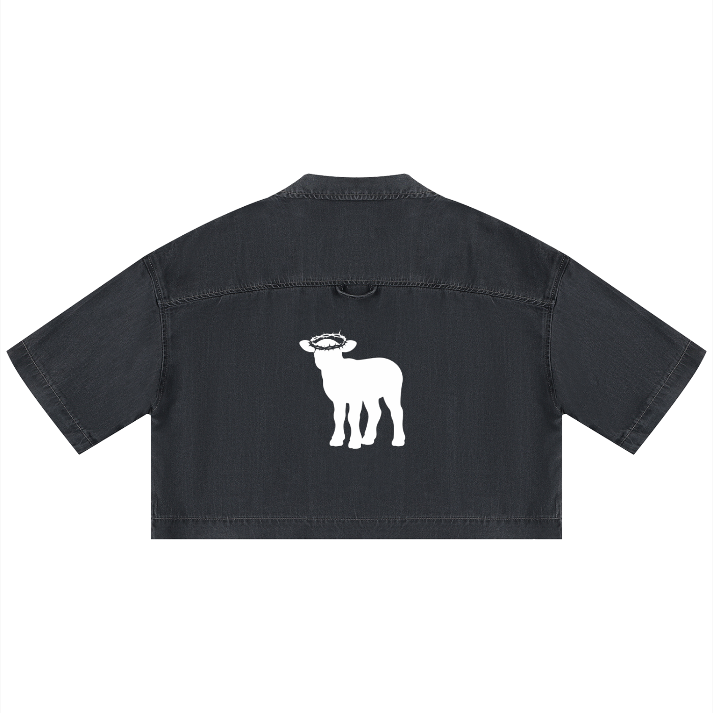 Women's Vintage Wash Boxy Cropped Shirt