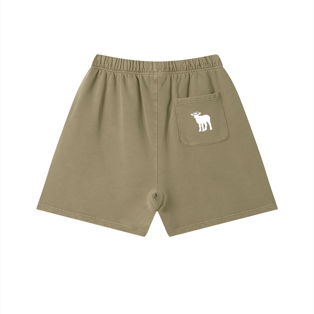 Unisex Vintage Wash Cotton Shorts
