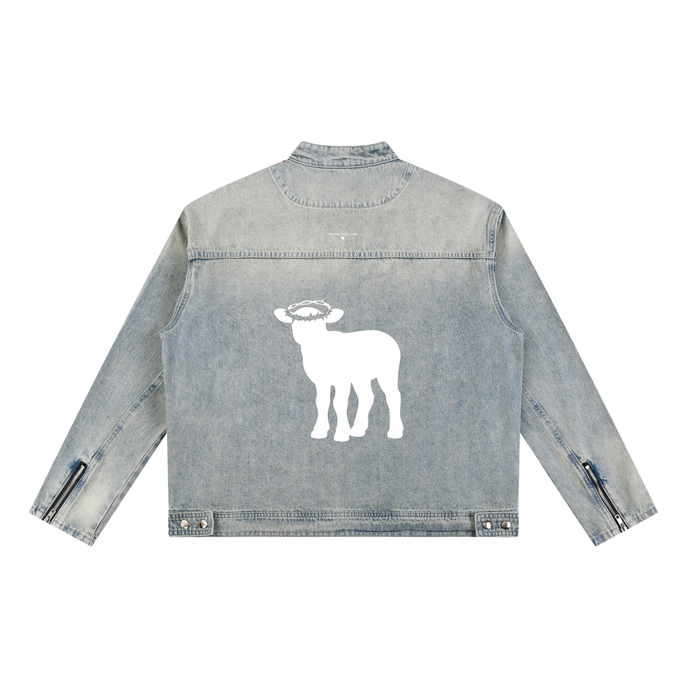 Vintage Wash Zip Denim Jacket