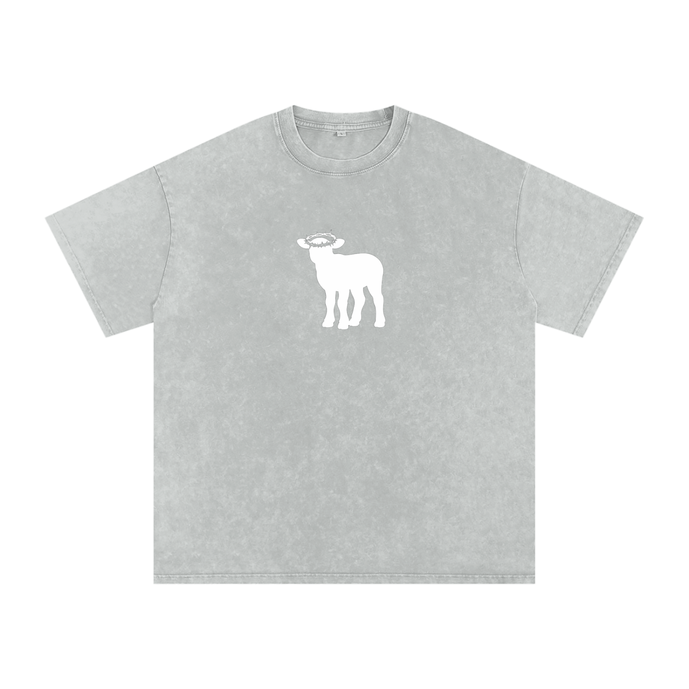 Snow Washed Oversized Cotton T-Shirt