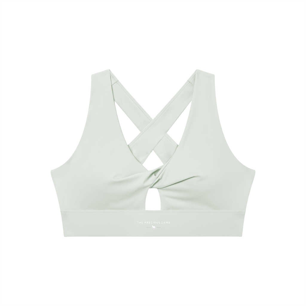 Women's Twist Front V-Neck Sports Bra