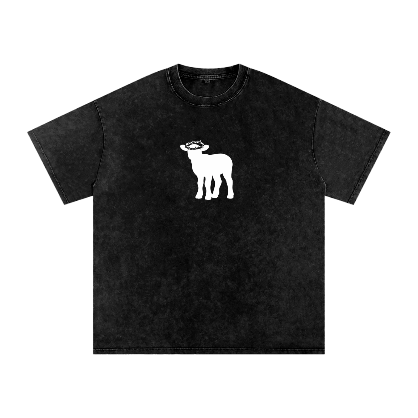 Snow Washed Oversized Cotton T-Shirt