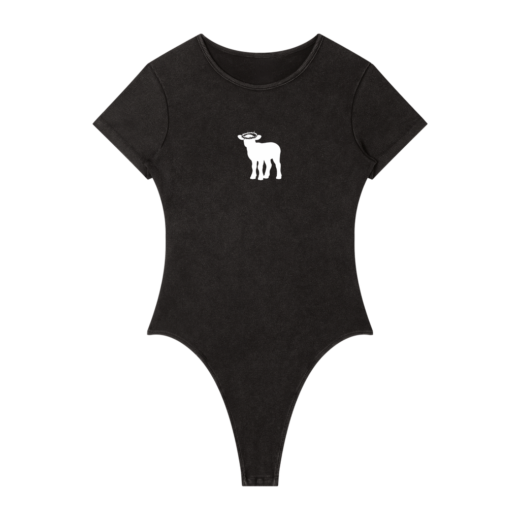 Women's Mineral Wash Crewneck Bodysuit
