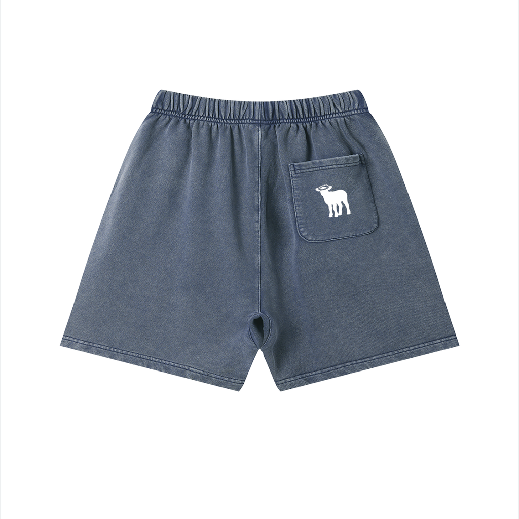 Unisex Vintage Wash Cotton Shorts