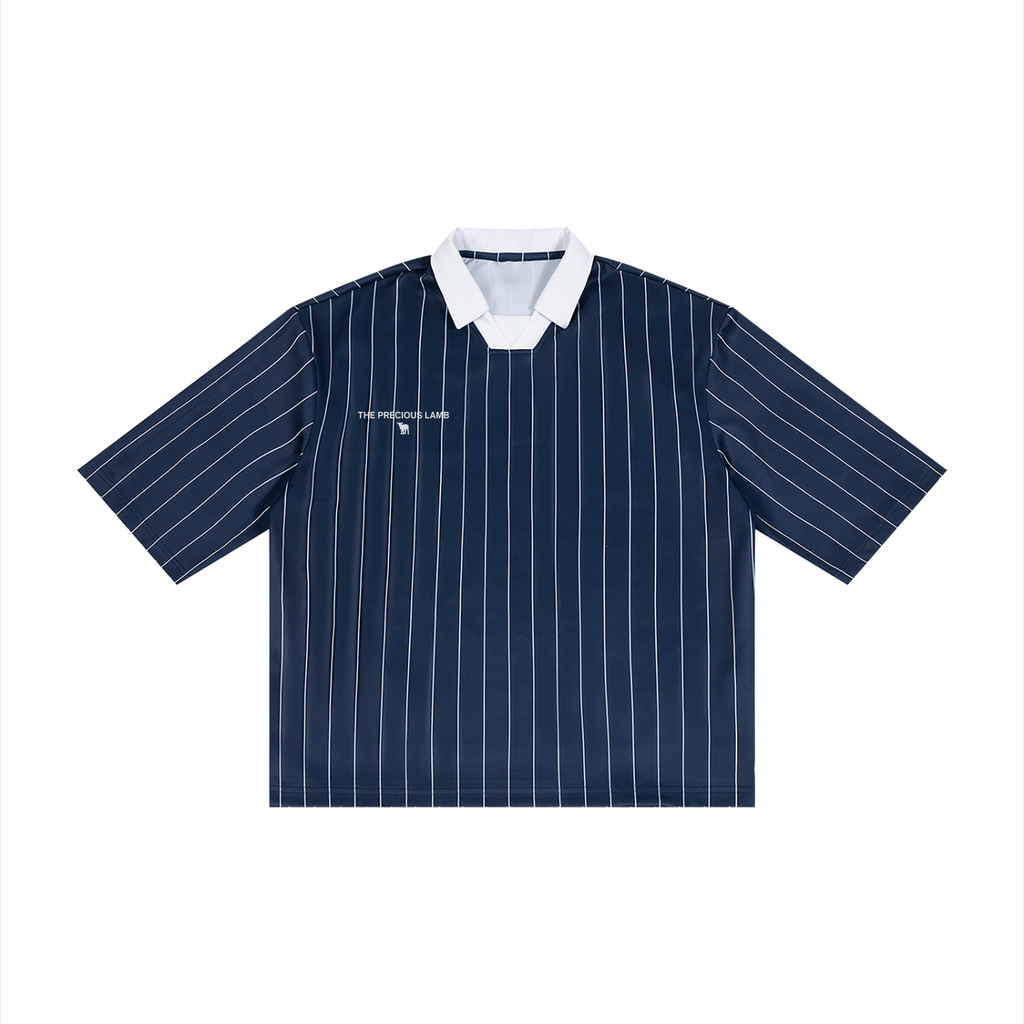 I AM NOT AFRAID OF THE GOSPEL Unisex Pinstripe Collared Soccer Jersey