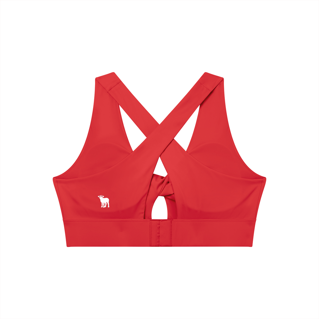 Women's Twist Front V-Neck Sports Bra