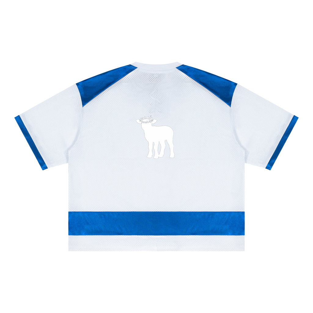 Unisex Raglan Sleeve Mesh Boxy T-Shirt