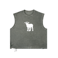 Distressed Grommet Eyelet Tank Top