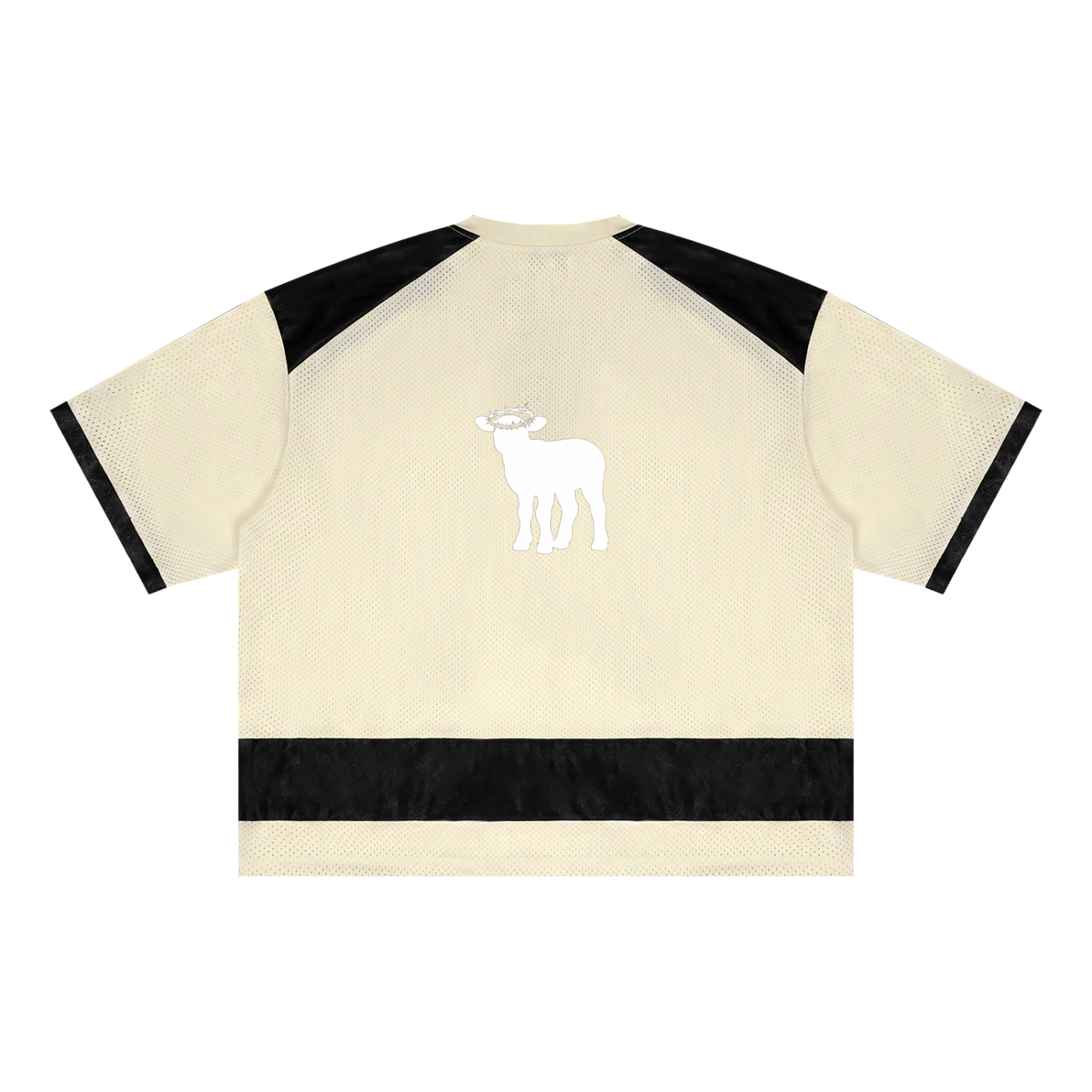 Unisex Raglan Sleeve Mesh Boxy T-Shirt