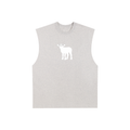 Raw Edge Cotton Tank Top
