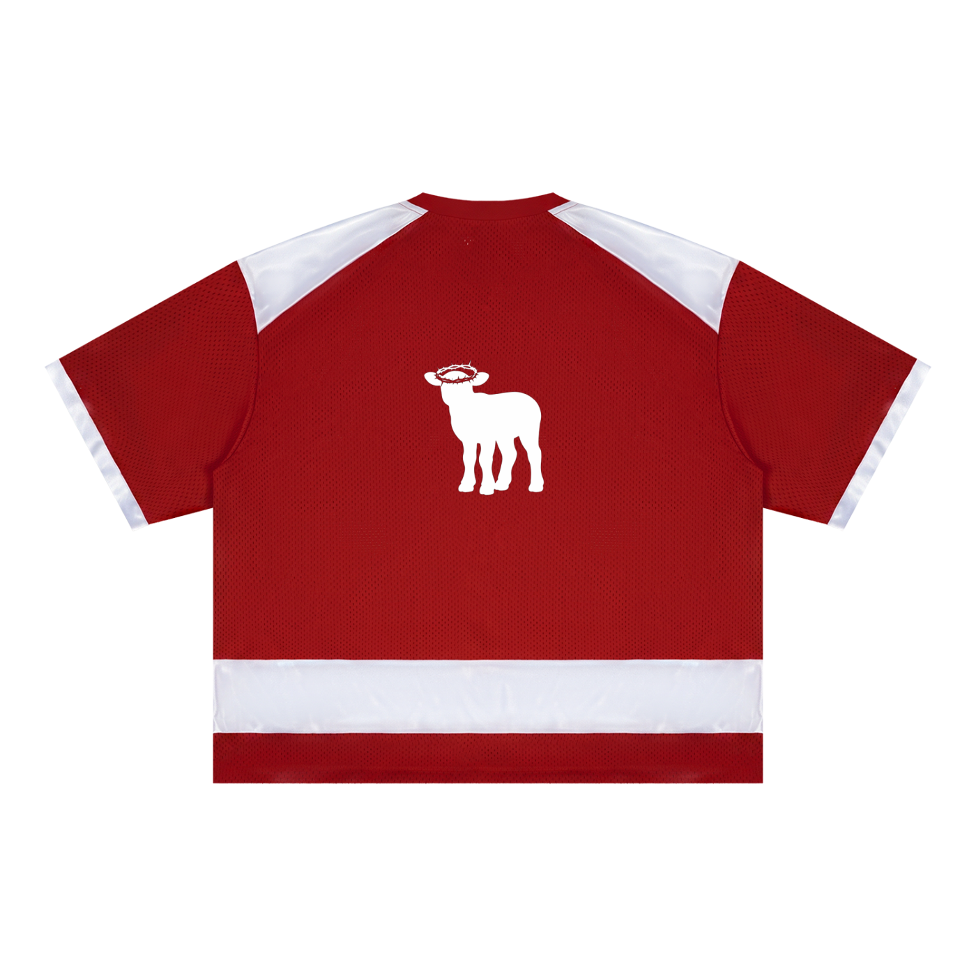 Unisex Raglan Sleeve Mesh Boxy T-Shirt