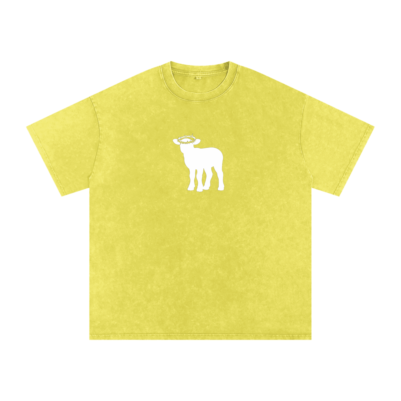 Snow Washed Oversized Cotton T-Shirt