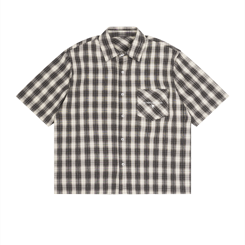 I am not afraid of the gospel Plaid Short Sleeve Shirt
