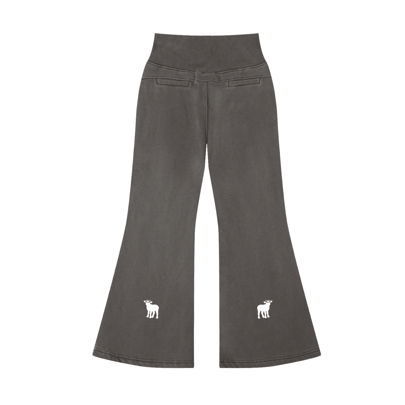 Vintage Washed Flared Fleece Pants