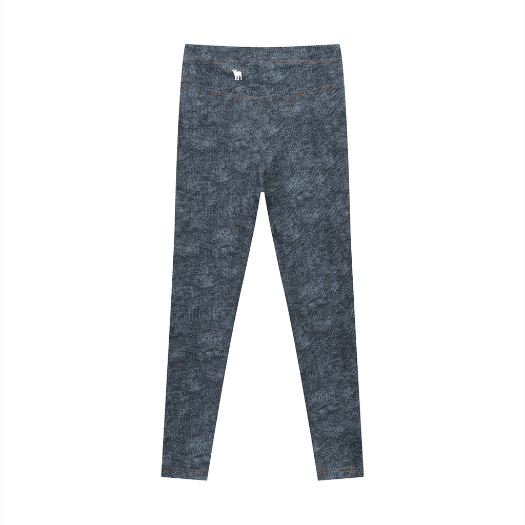Women's Faux Denim Zip-Fly Leggings