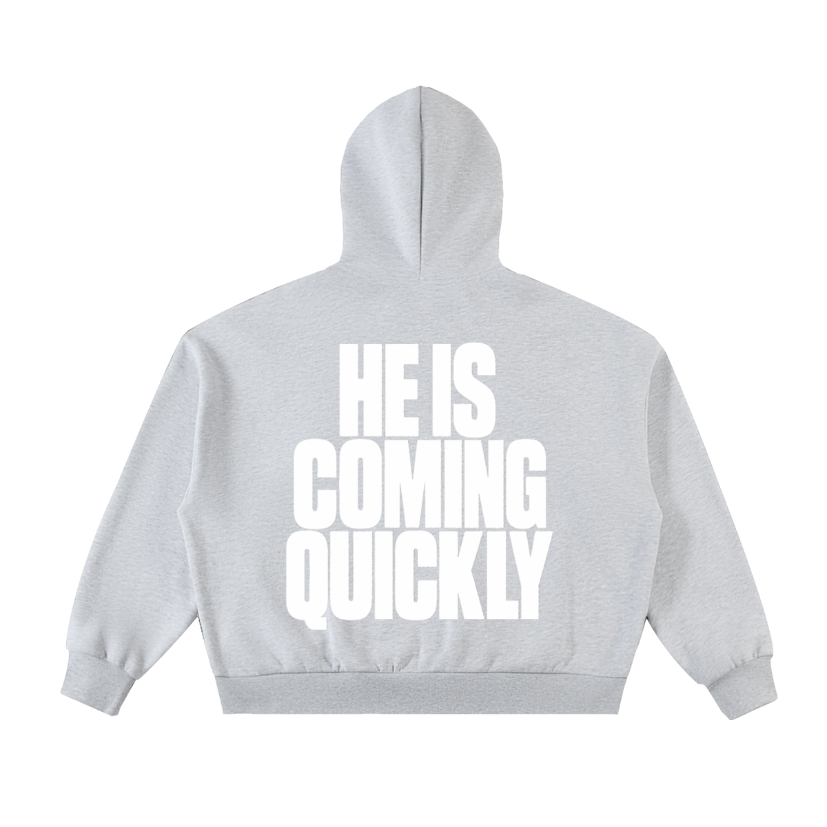 REVELATION 22:20 Fleeced Full-Zip Boxy Hoodie