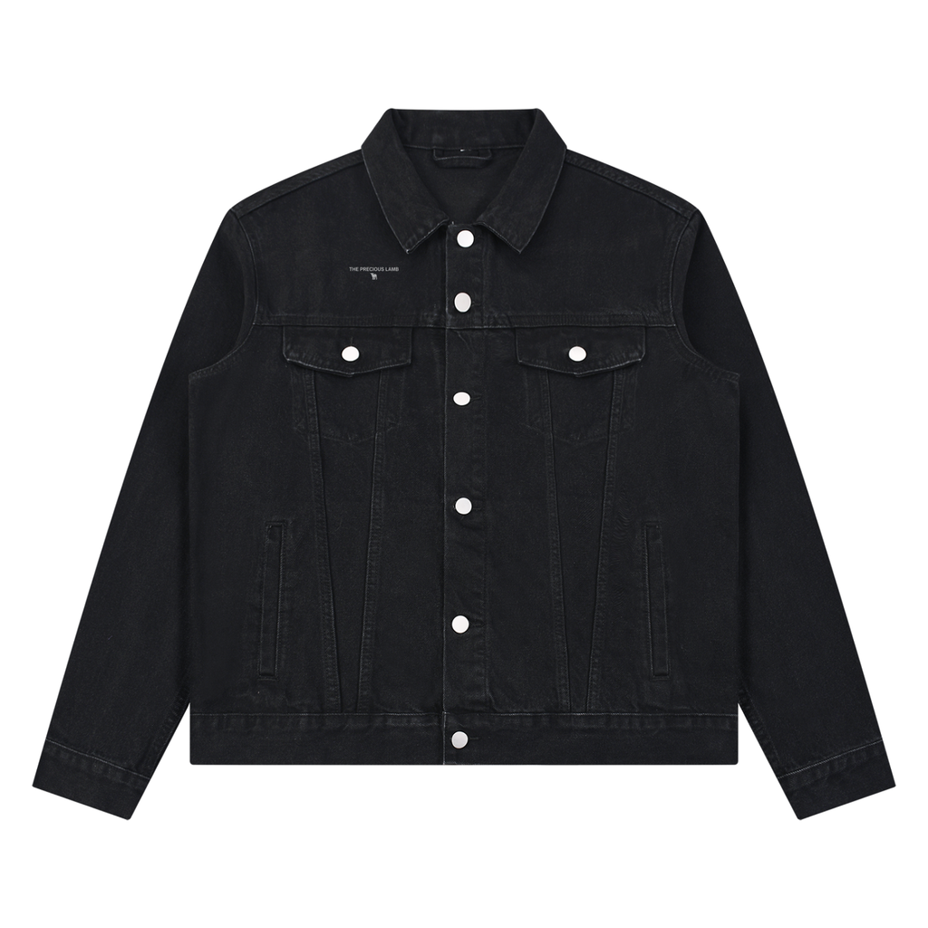 Revelation 22:20 Unisex Vintage Wash Denim Jacket