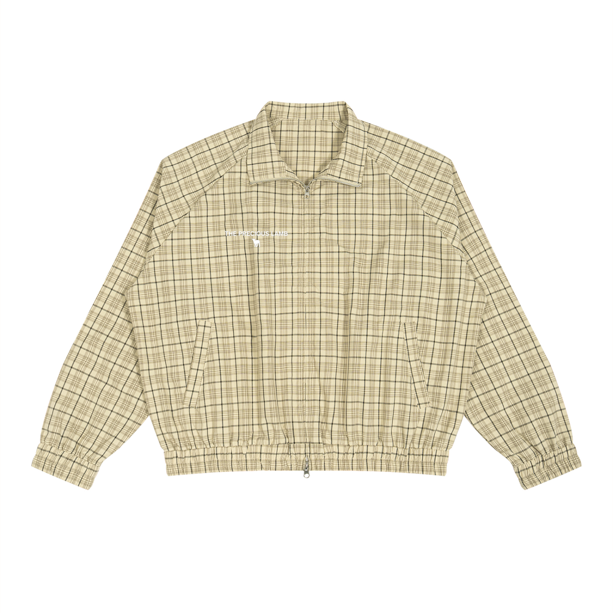 Pray More Plaid Full-Zip Track Jacket