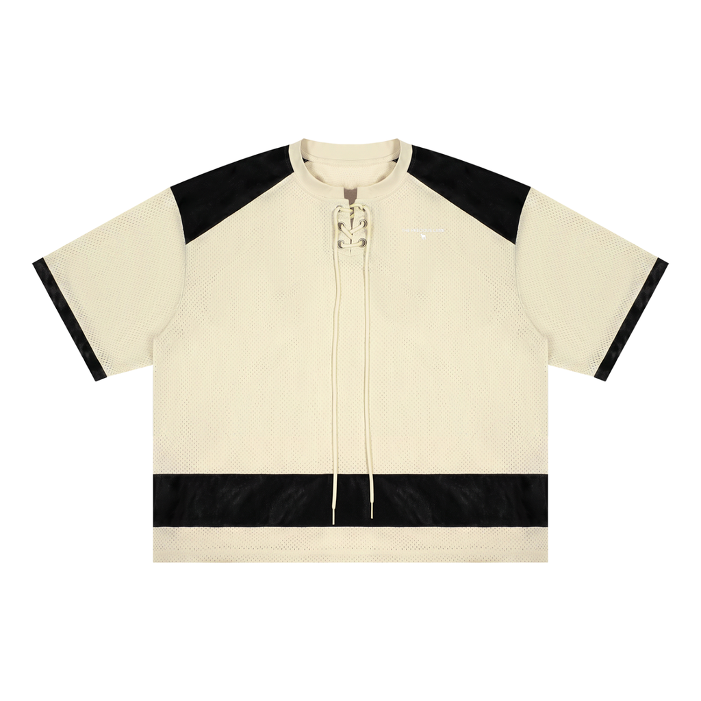 Unisex Raglan Sleeve Mesh Boxy T-Shirt