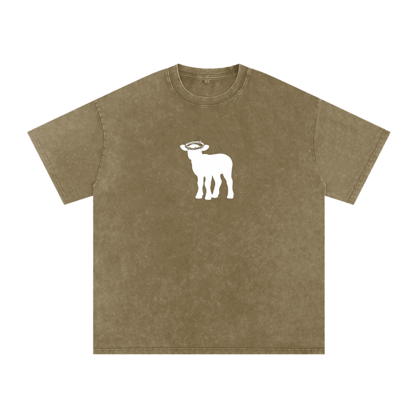 Snow Washed Oversized Cotton T-Shirt
