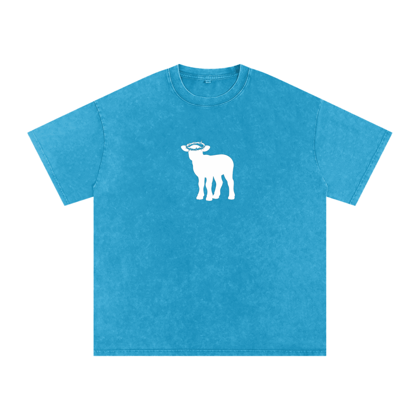 Snow Washed Oversized Cotton T-Shirt