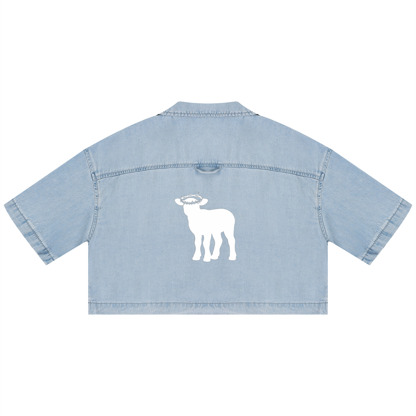 Women's Vintage Wash Boxy Cropped Shirt