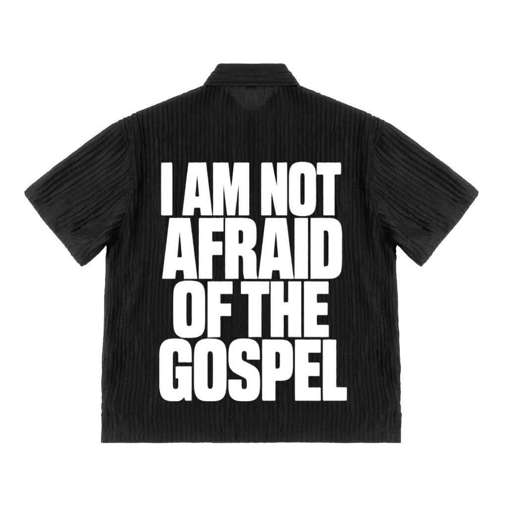 I AM NOT AFRAID OF THE GOSPEL Tencel Jacquard Shirt
