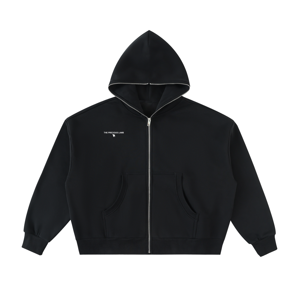 REVELATION 22:20 Fleeced Full-Zip Boxy Hoodie