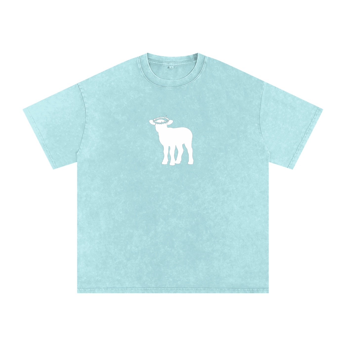 Snow Washed Oversized Cotton T-Shirt